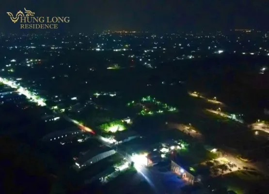 kdc hưng long residence khi về đêm