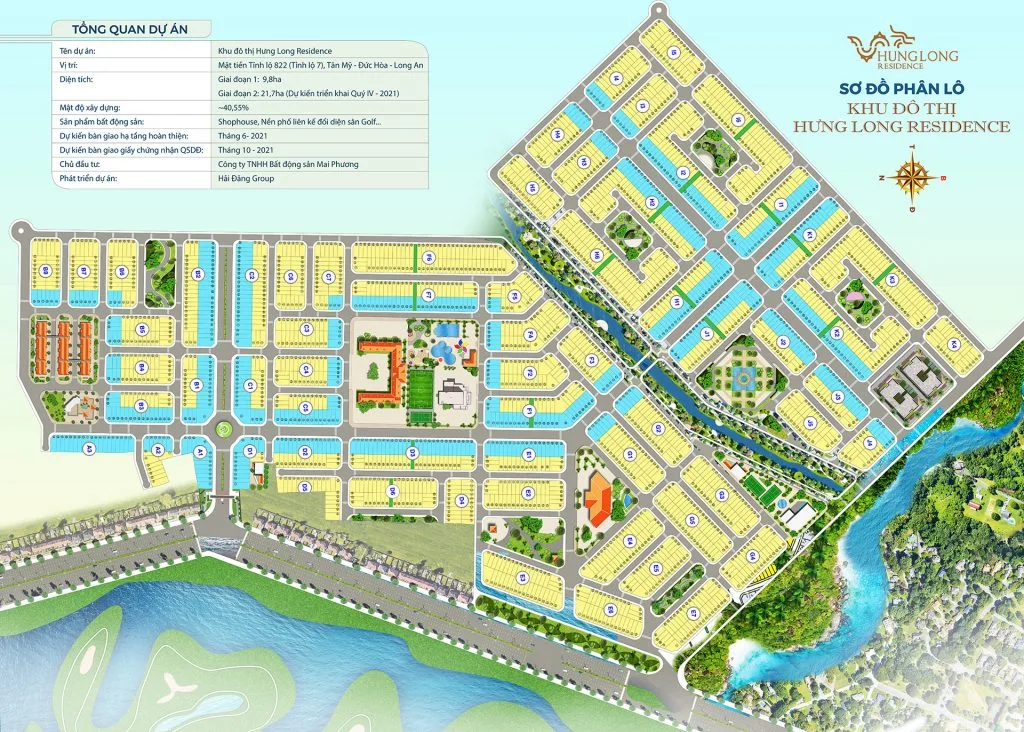 SƠ ĐỒ PHÂN LÔ HƯNG LONG RESIDENCE